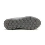 Championes Caterpillar modelo Hex Lite Outdoor de color gris, confeccionados en una combinación de cuero y malla, con cordones elásticos ajustables y suela de EVA ligera.