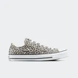 Championes Converse Chuck Taylor All Star de corte bajo con estampado de leopardo.