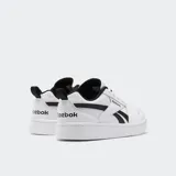 Championes Reebok Royal Prime 2.0 de color blanco con detalles en negro, diseño deportivo y casual de corte bajo con cordones y suela de goma.