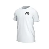 Remera de manga corta Nike SB, color blanco, con cuello redondo y logo de la marca estampado en el pecho.