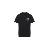 Remera Moncler de manga corta y cuello redondo en color negro, con el logo de la marca estampado en el pecho.