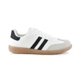Championes deportivos American Sport Resh, color blanco con detalles en negro y suela marrón.