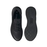 Championes de running Adidas Runfalcon 5, color negro, con las tres tiras características de la marca en los laterales.