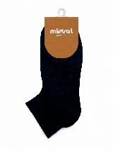Soquete liso de la marca Mistral, modelo Narón, confeccionado en mezcla de algodón, nylon y spandex.