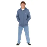 Canguro Rip Curl Horizon Zip Thru color azul, con cierre frontal, capucha ajustable con cordones, bolsillos tipo canguro y parche con logo en el pecho.