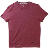 Remera de hombre Topper de manga corta, con cuello redondo y diseño liso en color bordó jaspeado. Presenta el logo de la marca bordado en la parte inferior derecha.