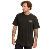 Remera negra de manga corta con cuello redondo y estampado pequeño en el pecho con el logo de Maui and Sons.