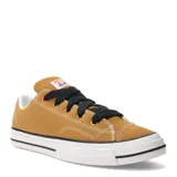 Championes Converse Chuck Taylor Puff unisex, color marrón con detalles en amarillo mostaza.