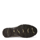 Botas de caña media Caterpillar modelo Science Mid, confeccionadas en cuero nobuck color marrón oscuro. Presentan cierre con cordones, suela de goma resistente y logo de la marca grabado en el lateral y la lengüeta.