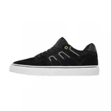 Zapatillas grises de skate Emerica Tilt G6 Vulc, con detalles en marrón y suela blanca.