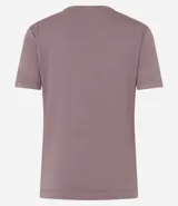 Blusa básica de manga corta y escote en V, color verde lima pálido.