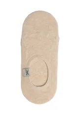 Pack de tres pares de soquetes lisos de algodón en colores gris, azul y beige.