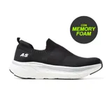 Championes deportivos American Sport color beige con detalles en rosa y suela blanca. Diseño slip-on con elástico en el empeine y tecnología memory foam.