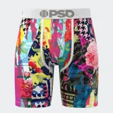 Calzoncillos bóxer estampados con diseño patchwork multicolor.