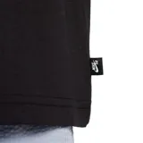 Remera negra de algodón con estampado de un delfín jugando al baloncesto.