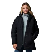 Chaqueta parka impermeable y transpirable con tecnología Omni-Tech y forro termorreflectante Omni-Heat. Presenta capucha ajustable, cierre frontal con solapa, cintura entallada y bolsillos laterales con cremallera.