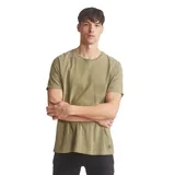 Remera de manga corta color celeste, con cuello redondo y corte clásico.