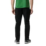 Pantalón de senderismo Columbia para hombre, color negro, con tecnología repelente al agua Omni-SHIELD. Presenta tejido elástico en cuatro direcciones, pernera recta, cinturón integrado, bolsillos laterales con cremallera y bolsillo cargo de seguridad con cremallera.