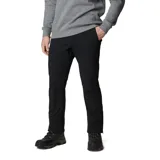 Pantalón de senderismo técnico color negro, con tejido elástico y repelente al agua. Cuenta con bolsillos laterales, bolsillo de seguridad con cierre, cinturón integrado y cremalleras en los tobillos para mayor ajuste.