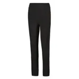 Calza deportiva de tiro alto en color negro, con diseño ajustado y bolsillos laterales integrados.