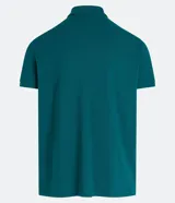 Remera polo de corte comfort, confeccionada en algodón peruano de alta calidad. Presenta cuello clásico con tapeta de botones y mangas cortas. Diseño liso y texturizado, ideal para un look casual y fresco.