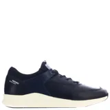 Championes urbanos Freeway modelo Panther, confeccionados en una combinación de cuero y textil. Presentan un diseño en tonos blanco y gris con detalles en naranja en la lengüeta y el talón. Cuentan con cierre de cordones y suela de goma.
