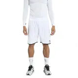 Short de fútbol Umbro color negro con detalles en blanco en el ruedo y logo de la marca estampado en la pierna derecha.