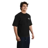 Remera O'Neill de manga corta, color negro con efecto gastado, corte oversize y pequeño logo estampado en el pecho.