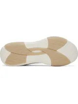 Championes de entrenamiento Under Armour W Sculpt TR para mujer, color beige y blanco, con detalles de líneas abstractas en el lateral y suela de goma.