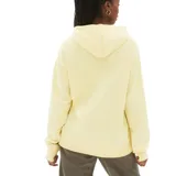 Canguro con capucha New Balance unisex, color amarillo pastel, con logo bordado en el pecho.