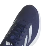 Championes de running Adidas Duramo RC, color azul marino con detalles en plateado y naranja.