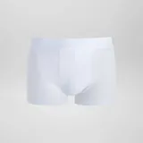Pack de tres boxers blancos lisos con cintura elástica.