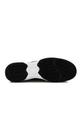 Zapatillas de fútbol 5 Lotto Solista TF, color negro con detalles en blanco, diseñadas para césped sintético.