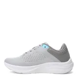 Championes deportivos Umbro Icon Lady de mujer, color gris con detalles en celeste y suela blanca. Diseño con capellada de malla transpirable y cordones.