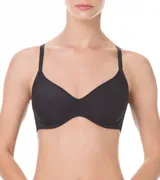 Soutien negro con aro y breteles finos.