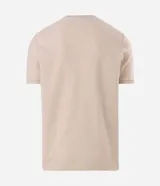 Remera de manga corta Marfinno para hombre, de color blanco y con cuello redondo. Confeccionada en tejido texturizado de mezcla de algodón y poliéster.