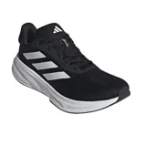 Championes de running Adidas Response Super, color negro con las tres tiras blancas y suela blanca.