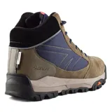 Bota de trekking Hi-Tec Gannet Peak, color marrón con detalles en azul y negro.