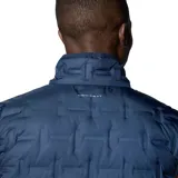 Chaleco acolchado de plumón con tecnología HeatSeal™ y forro termorreflectante Omni-Heat™. Presenta cierre frontal completo, cuello alto con protección para la barbilla y bolsillos laterales con cremallera. Diseño con construcción sellada térmicamente resistente al agua.