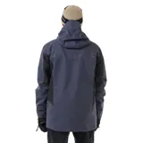Campera parka de nieve Rip Curl Anti Series Pinna 10K color azul, con capucha ajustable, cierre frontal y múltiples bolsillos frontales con solapa. Confeccionada con membrana impermeable y transpirable, aislación térmica y faldón antinieve.