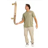 Remera verde de manga corta con estampado del logo de Maui and Sons en el pecho. Tejido jaspeado con mezcla de algodón y poliéster.