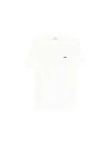 Remera de manga corta color blanco, con cuello redondo y logo de la marca bordado en pequeño en el pecho.