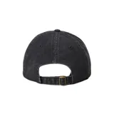 Gorra de béisbol negra con logo Rip Curl bordado en blanco en el frente.