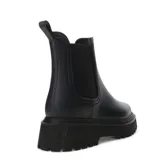 Botas de lluvia Miss Carol Vani color verde oliva, estilo Chelsea, con elástico lateral y suela track.