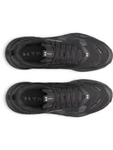Championes de entrenamiento Under Armour Reign XT para hombre, en color negro con detalles en gris. Cuentan con mediasuela UA HOVR de doble densidad, estructura superior de TPU y tecnología UA TriBase para mayor estabilidad y agarre.