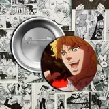 Pin metálico con imagen de Dio Brando, personaje del anime Jojo's Bizarre Adventure.