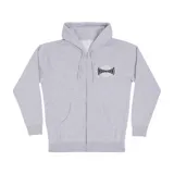 Canguro gris con cierre frontal, capucha con cordones y bolsillos tipo canguro. Estampado con el logo de Independent en el pecho.