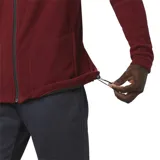 Campera Columbia de polar gris con cierre frontal completo, cuello alto y bolsillos laterales con cierre.