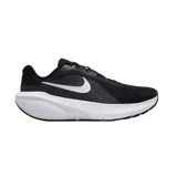 Championes de running Nike Downshifter 14, color negro con entresuela blanca y el logo swoosh de Nike en blanco en el lateral.
