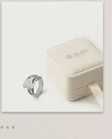 Anillo de plata 925 con diseño de bandas superpuestas y acabado satinado.